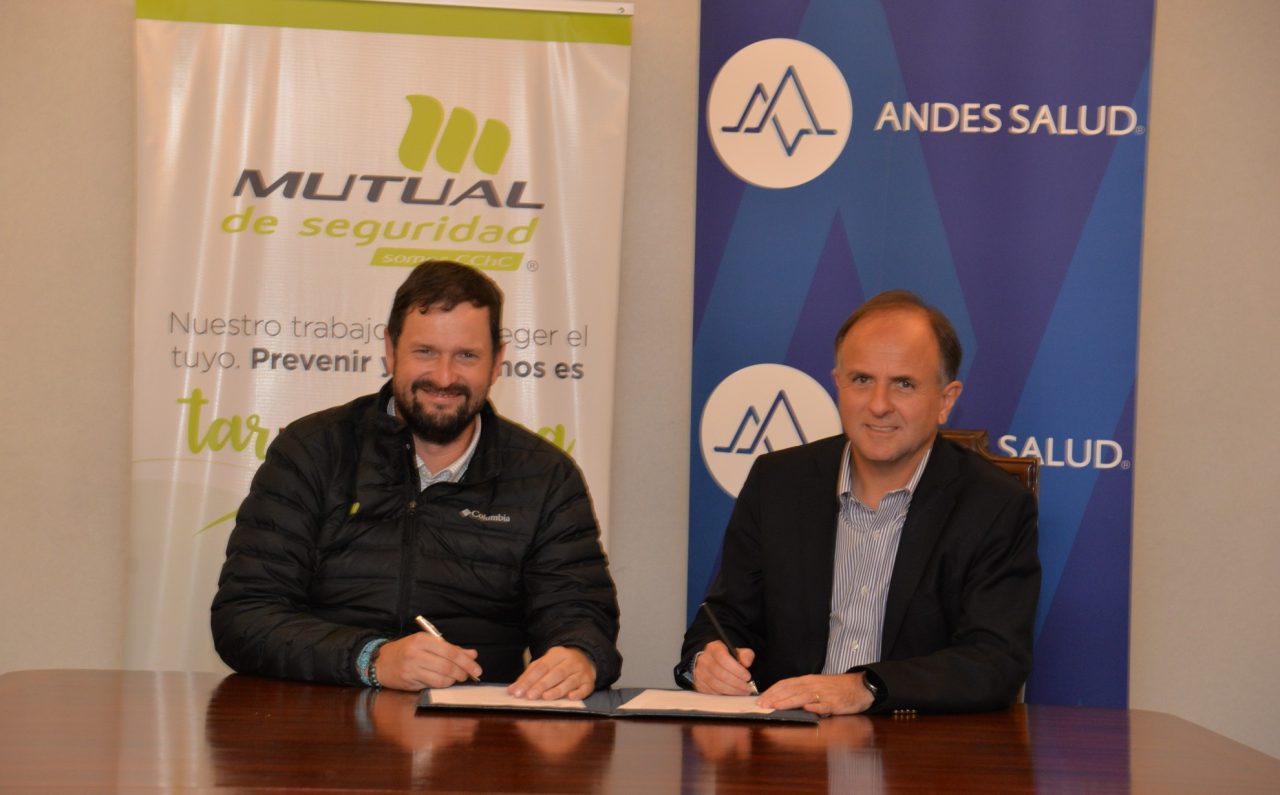 Mutual de Seguridad y Andes Salud firman convenio qu...