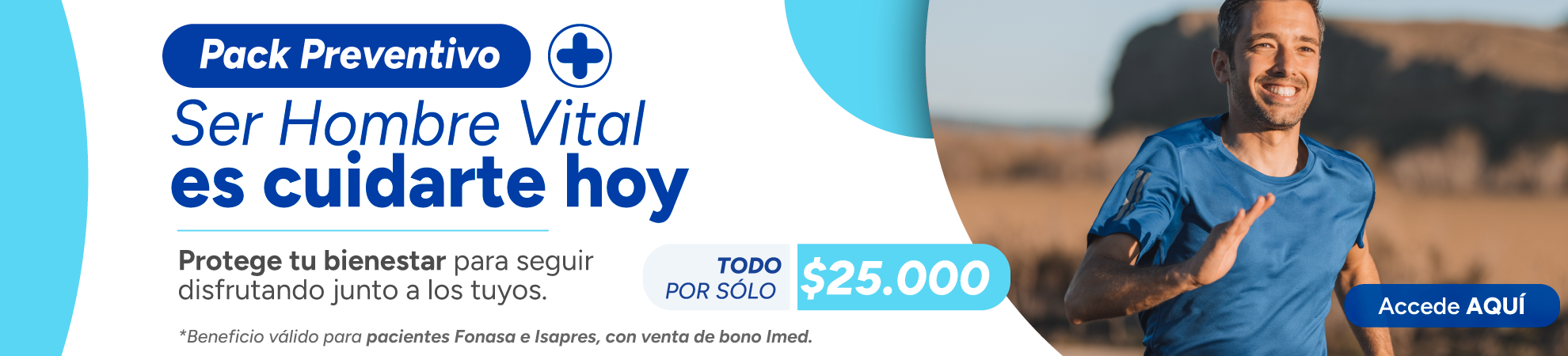 Pack de exámenes preventivos para hombres a precio preferencial
